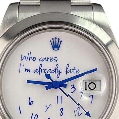 who cares about your rolex honey|Who Cares I'm Already Late Rolex: A MAD Paris x Colette Collab.